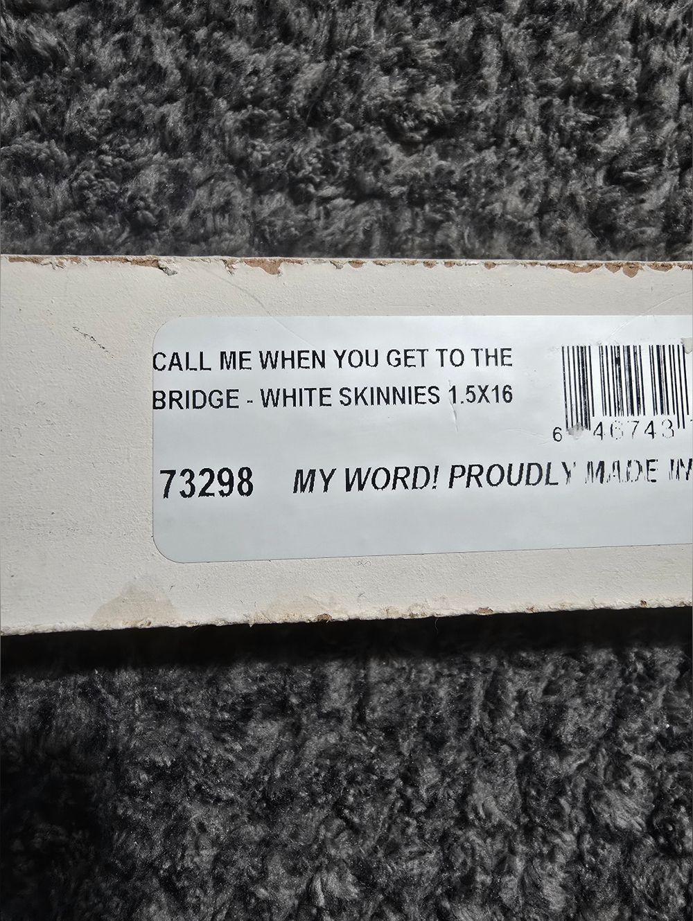 Farmhouse Wood Sign "Call Me When You Get To The Bridge" Cape Cod MA - Picture 5 of 5